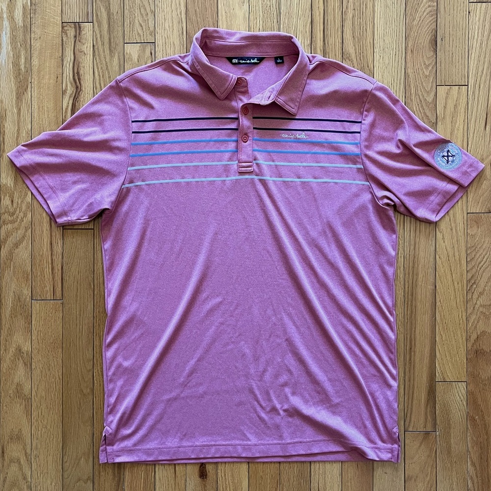 Travis Mathew Striped Polo